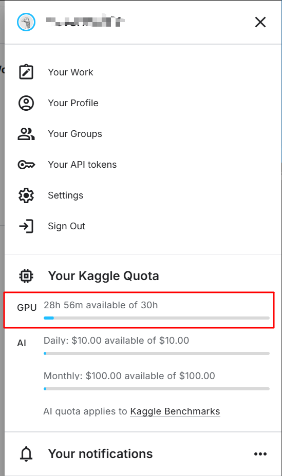 Your Kaggle Quota